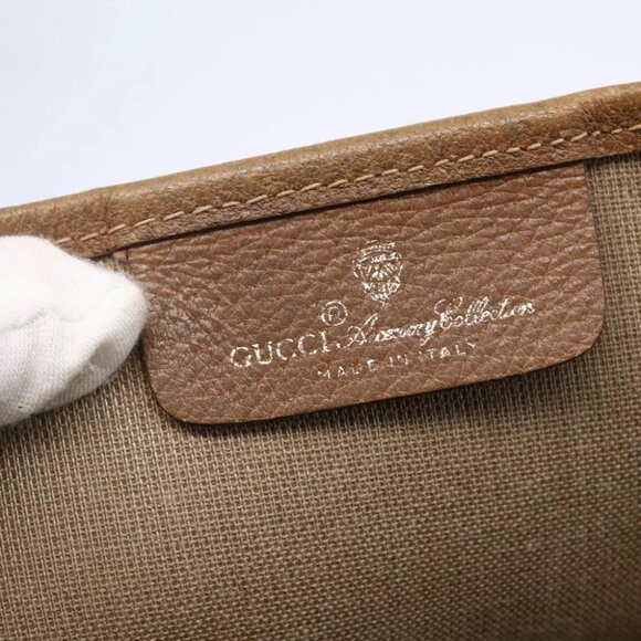 GUCCI GG Supreme Tote Bag PVC Beige Gold - Picture 14 of 16